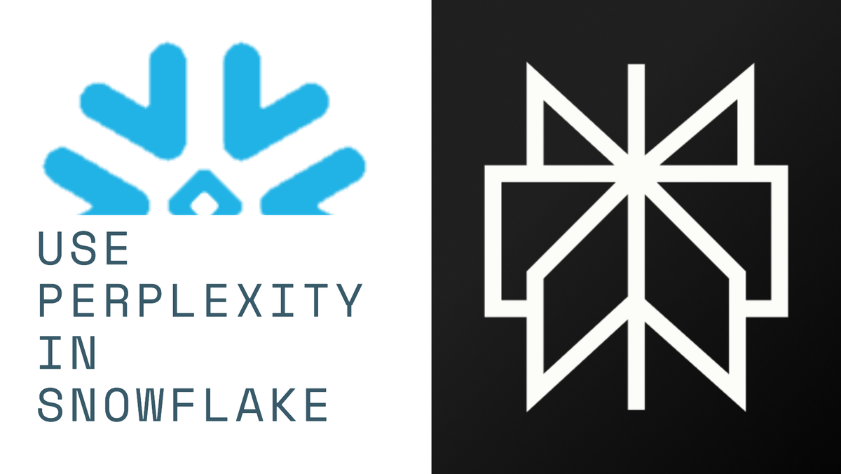 Use Perplexity in Snowflake